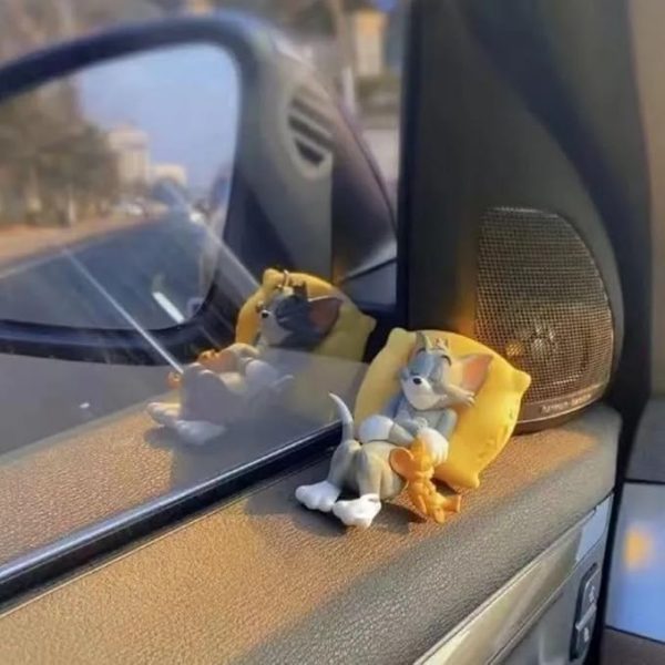 Car Dashboard Tom & Jerry Cute Sleeping Car Interior Accessory - Image 3
