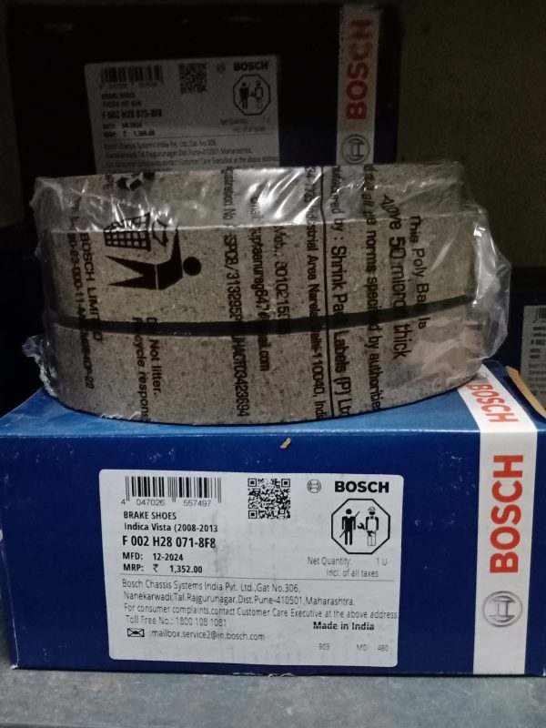 Bosch Brake Shoes For Indica Vista(2008-2013)- F 002 H28 071 - Image 2