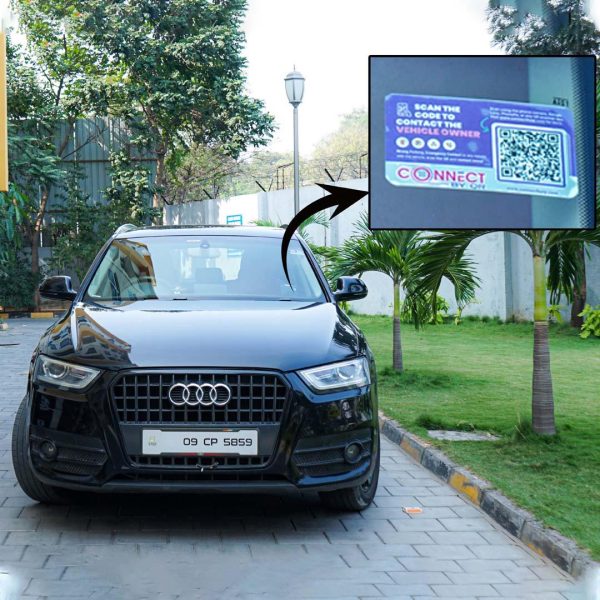 Connect By Qr CAR OWNER CONTACT QR TAG (Set of 2) - Image 4